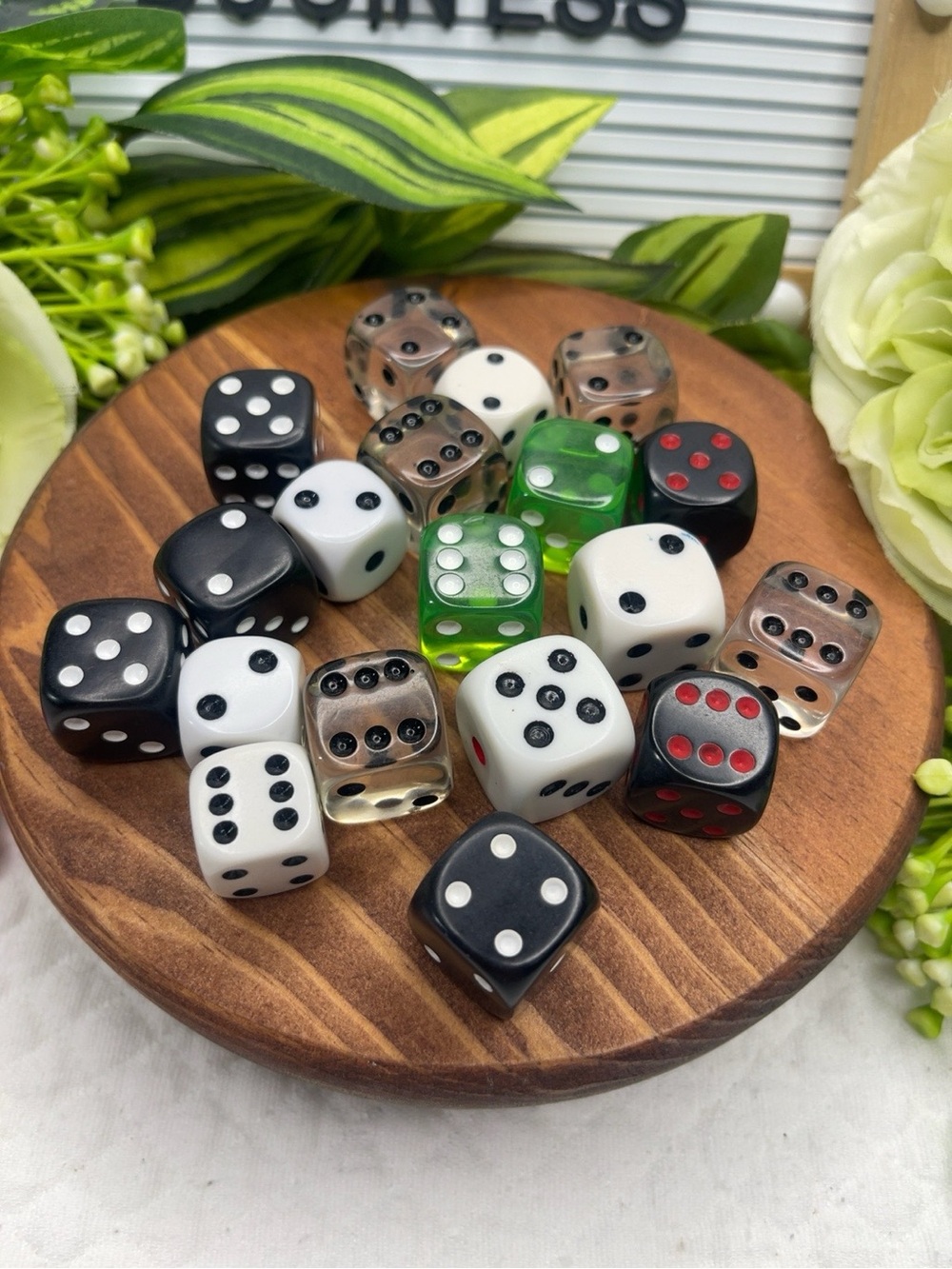 Lot of 19 Assorted Six-Sided Dice D6 Mixed Colors Board Game Pieces